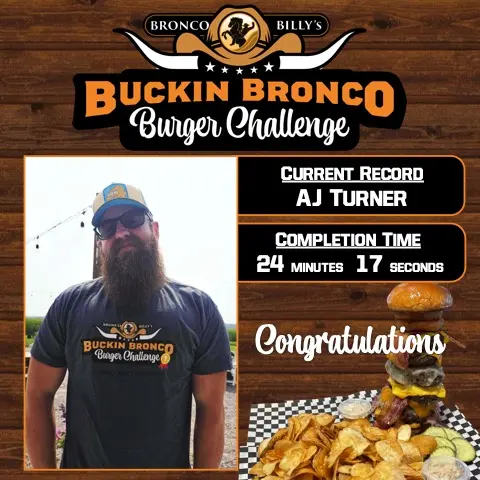 Bronco Billy's Burger Challenge